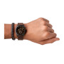 RELOJ FOSSIL FASHION SET ACERO CON PULSERA CUERO MARRON 0