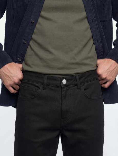 PANTALONES DE SARGA AJUSTADOS NEGRO
