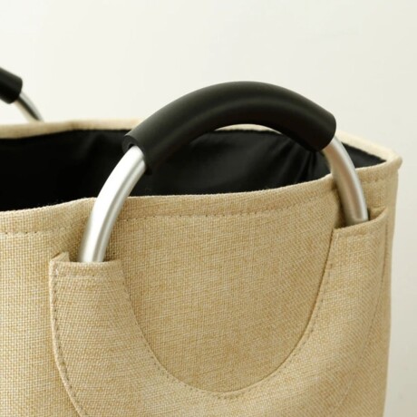Bolsa Cesta Organizadora Plegable p/Lavandería Hogar Laundry Beige