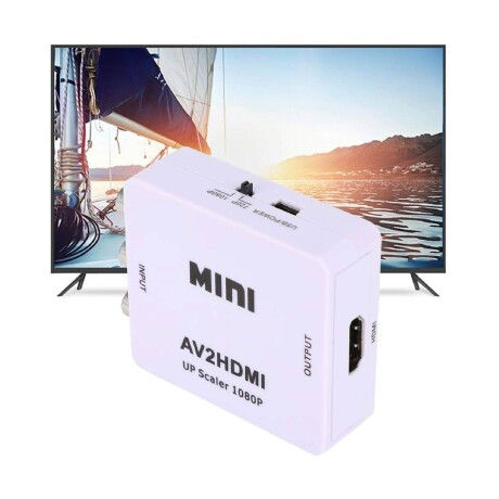 Convertidor de Video Av a HDMI BLANCO