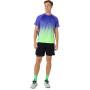 Polos Running Road Fade SS Top Hombre Cobalt Burst/illuminate Green