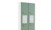 Armario 6 Puetas Vidrio Steel Verde