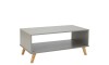 Mesa De Living Minimalista - Madera Maciza - Linea Dublin - Gris Mesa De Living Minimalista - Madera Maciza - Linea Dublin - Gris