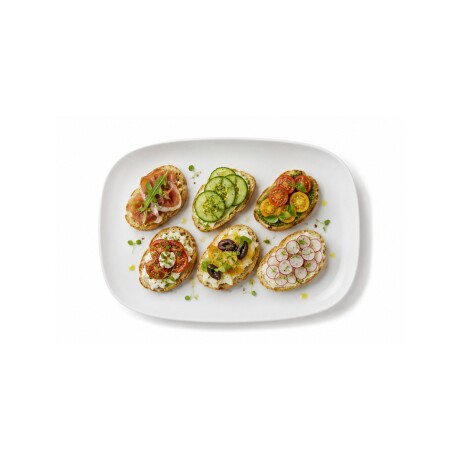 Bandeja Rectangular de Porcelana Blanca 31 x 21 cm Actualite Bandeja Rectangular de Porcelana Blanca 31 x 21 cm Actualite