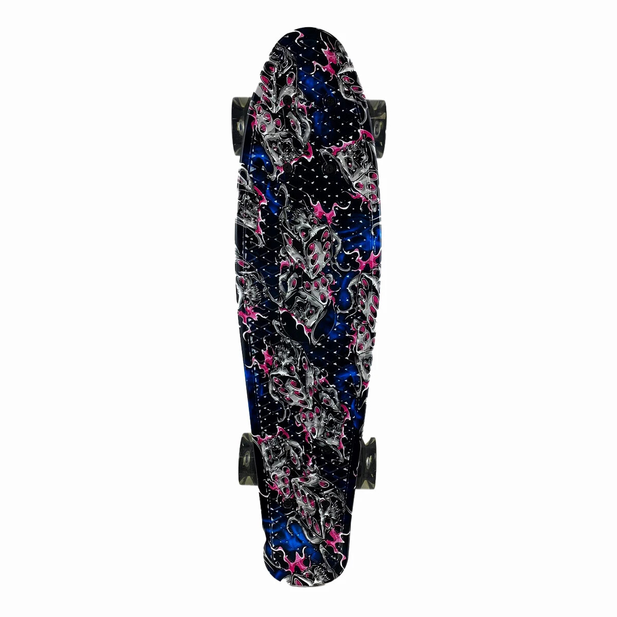 Skate Patineta Penny 55 Cm Con Diseño - Negro Con Dados 