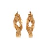 Caravanas aros Infinito diseño Greca de oro 18k- Oro 18K - Sin piedra- CA9502 sinpiedra