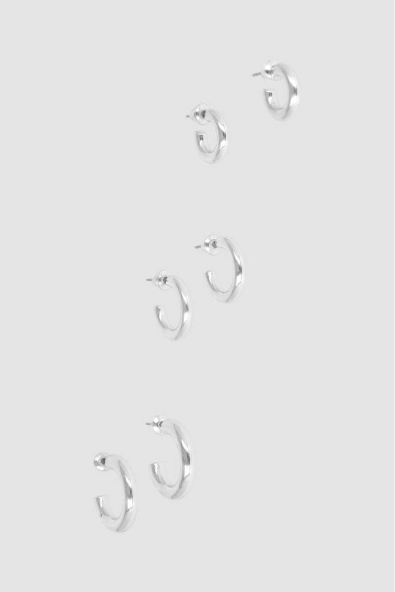 Pack x 3 aros smile ii - Plata 