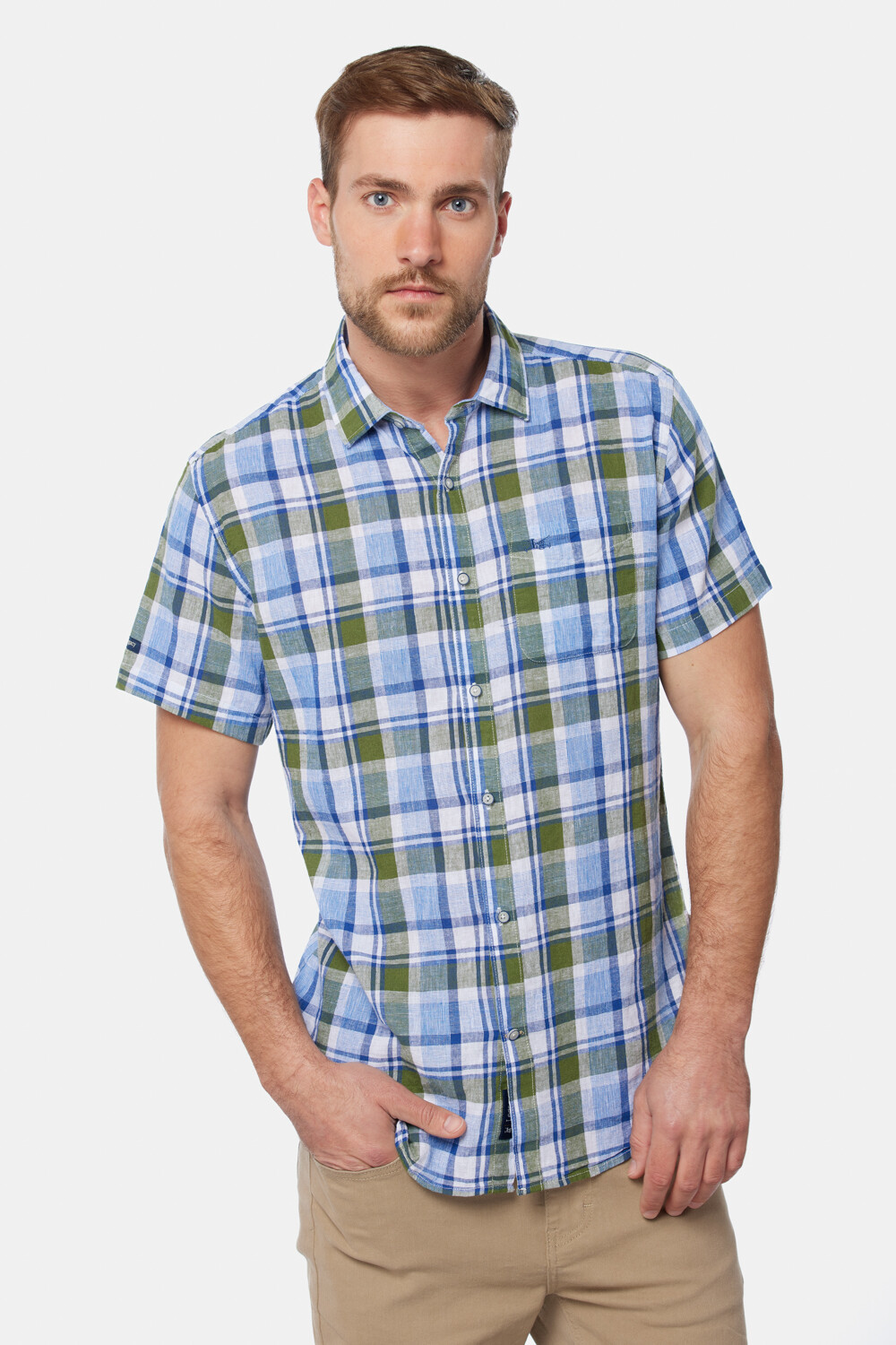 CAMISA DE LINO Verde