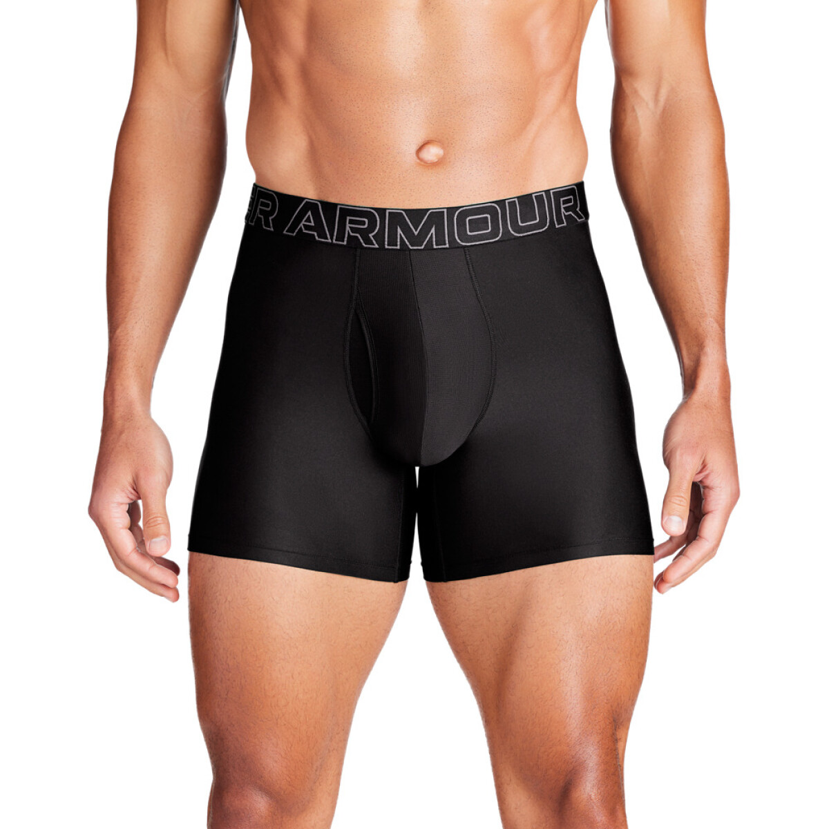 UA PERFORMANCE TECH - SOLID 6 IN 3PK - BLA-001 