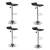 Taburete Kira Pack 4 unidades Rectangular Para Bar Diseño Moderno Negro