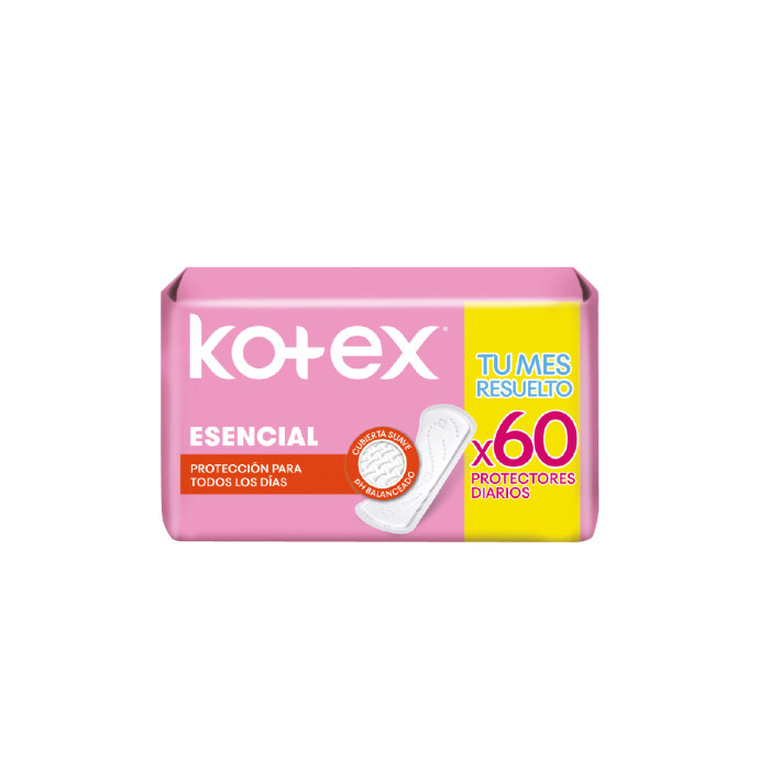KOTEX PD PROT ESENCIAL UNID. X 60 UNIDAD única