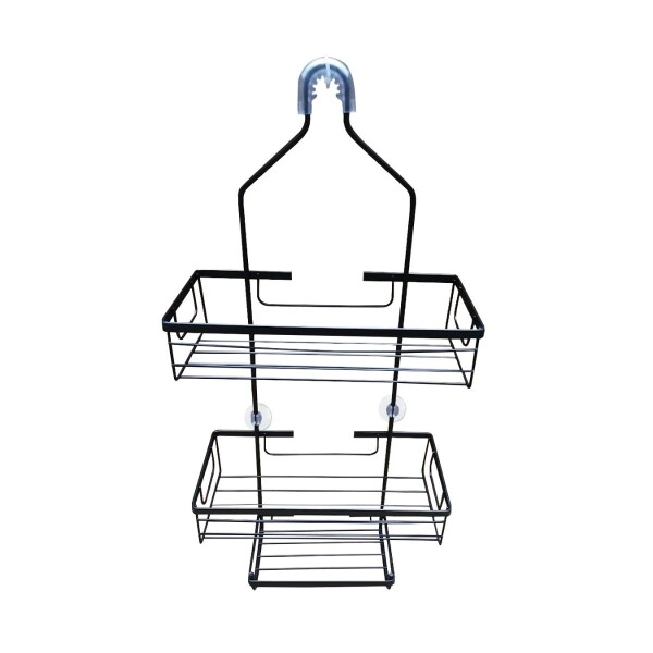 Organizador Ducha Colgante 3 Niveles Jabonera Baño Repisas Negro Mate BAN008 Organizador Ducha Colgante 3 Niveles Jabonera Baño Repisas Negro Mate BAN008