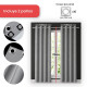 Set x2 paños cortina blackout 1,35m x 1,70m GRIS