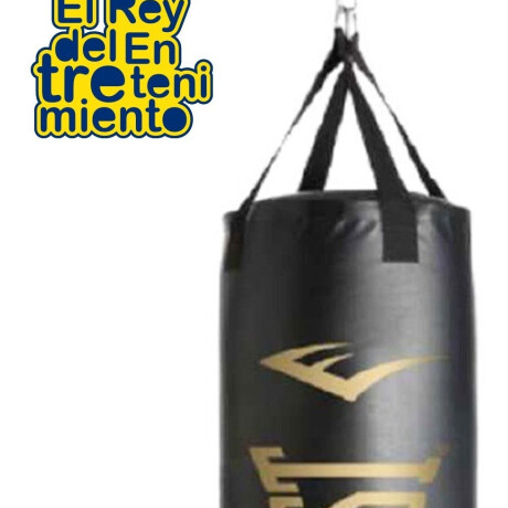 Bolsa Boxeo Everlast Profesional + Cadena Negro-Dorado