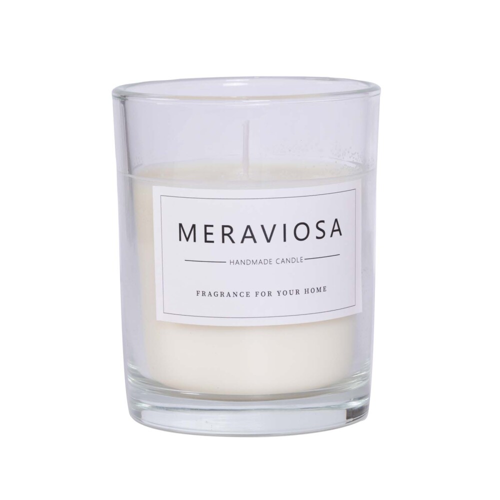 VELA AROMÁTICA VIDRIO-Y-PARAFINA BLANCO A028