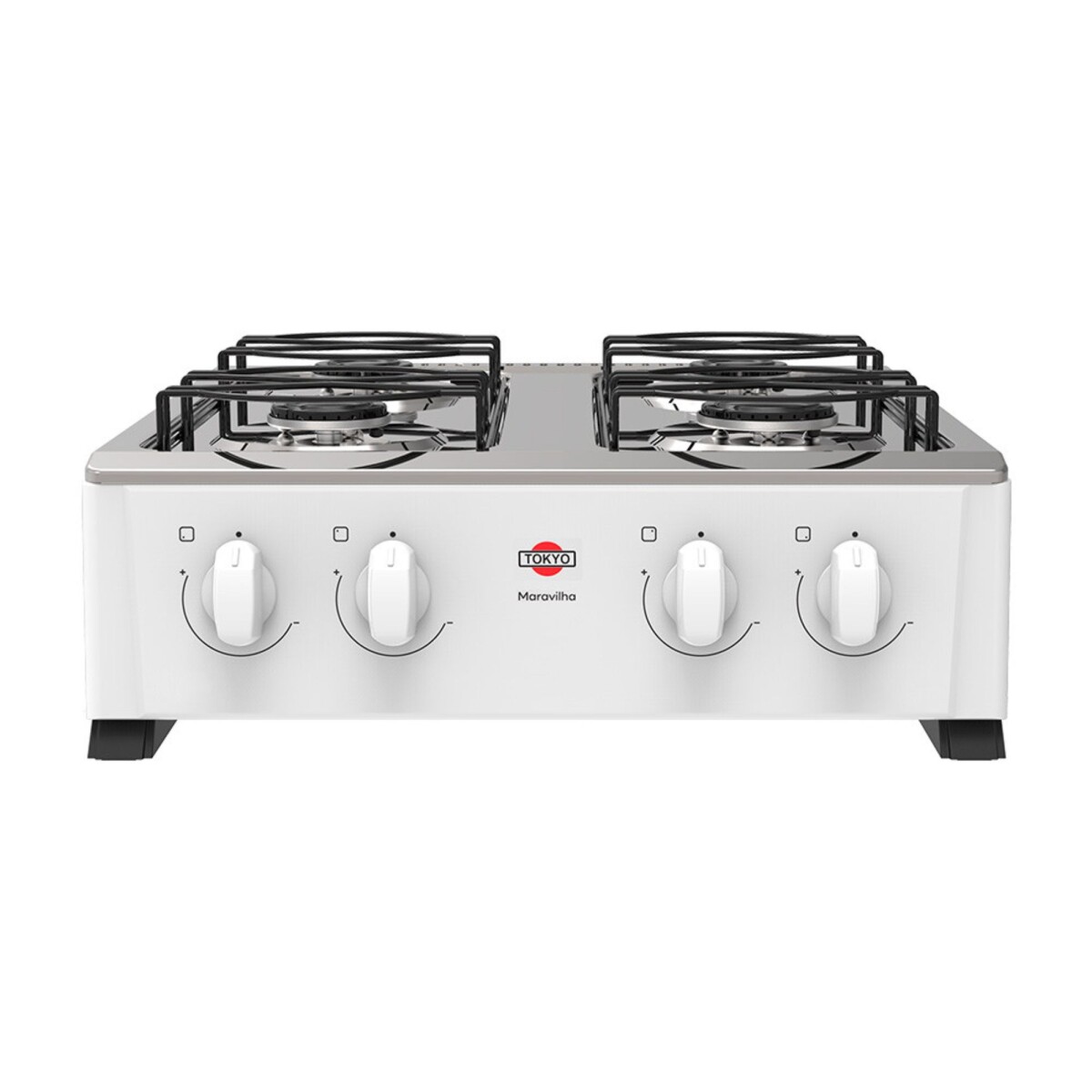 Cocina Gas Tokyo Maravilha 4H Blanco / Inox 