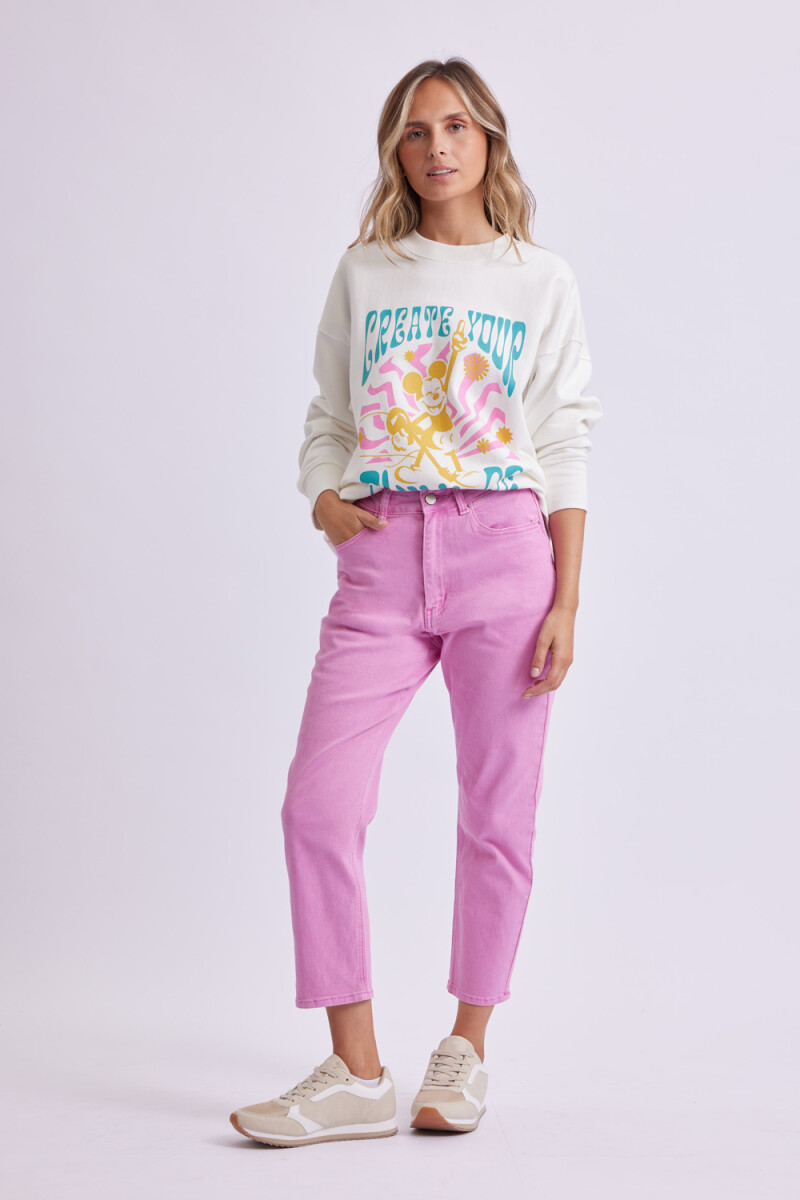 Pantalón Mom Fit Rosa