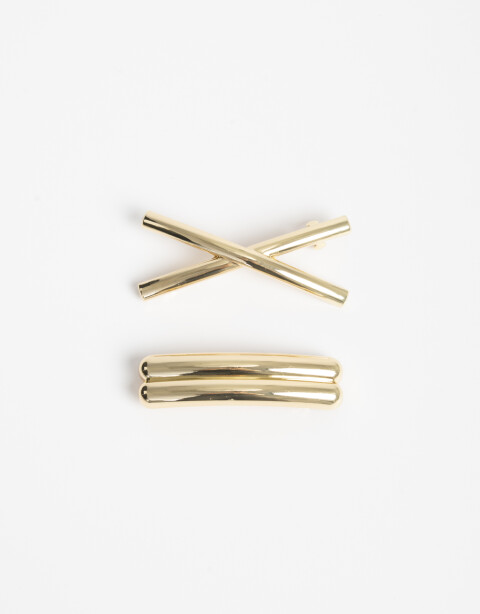 Hebillas Francesas Metal Set De Hebillas Francesas Glossy - Dorado