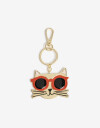 Llavero Metal Llavero Y Bag Charm De Gatito - Combinacion Bicolor