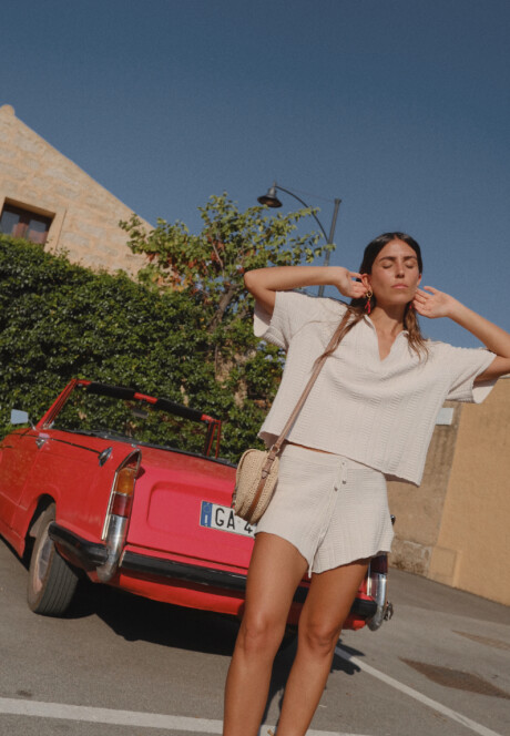 Short Capri SS25 Natural