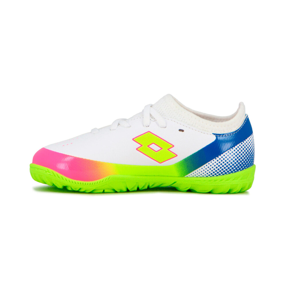 Lotto IMPERIO Futbol 5 sintetico TF Niño - Blanco-Verde Blanco-Verde
