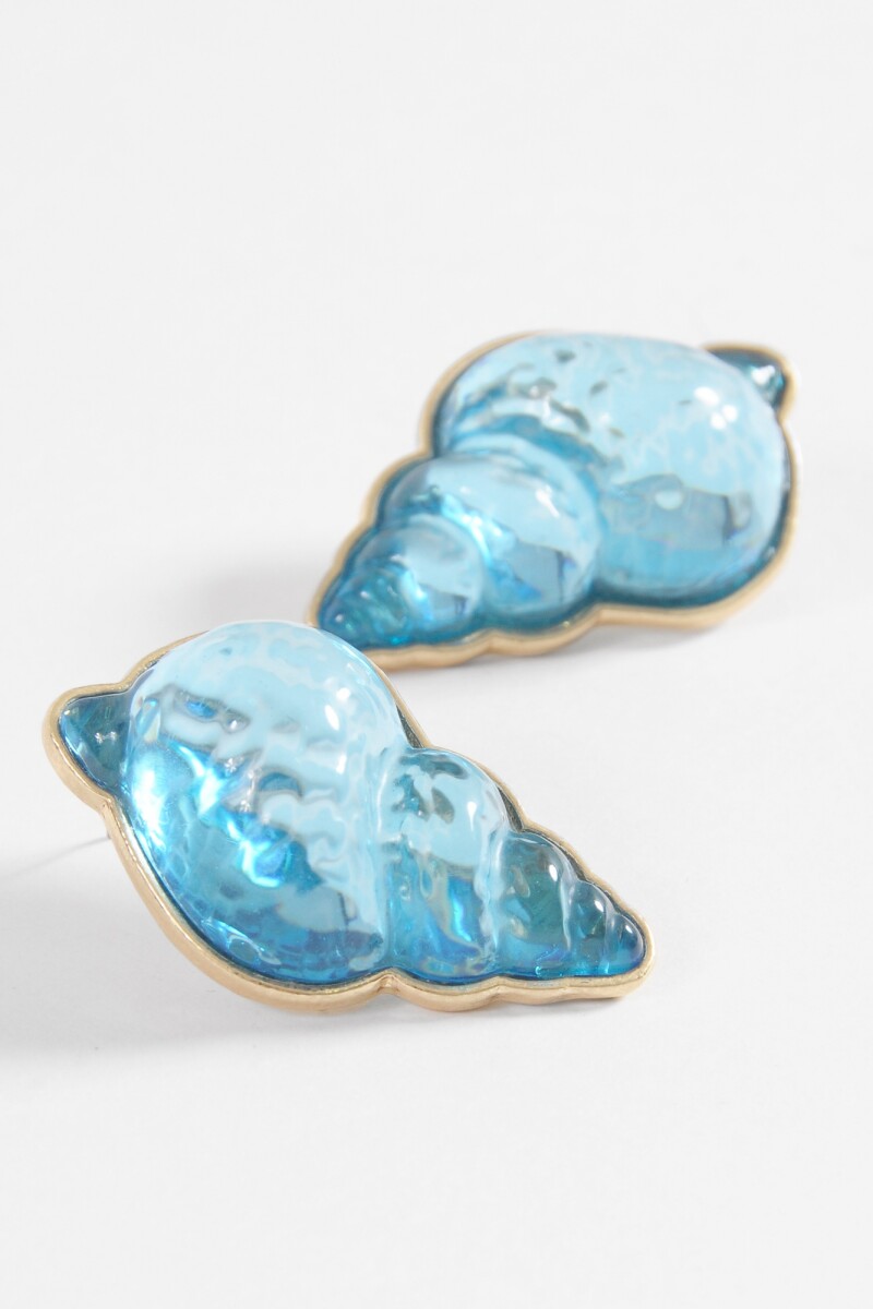 Caravanas shell dorado