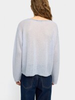Jersey Mezcla De Lana Con Bolsillos azul