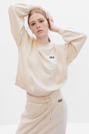 Buzo Deportivo Logo Gap Mujer Birch