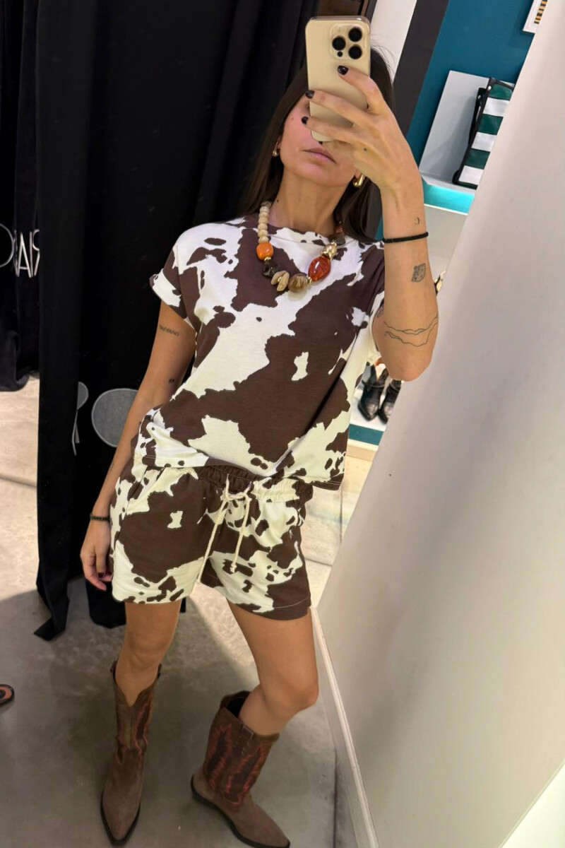 Remera Anjou MARRON