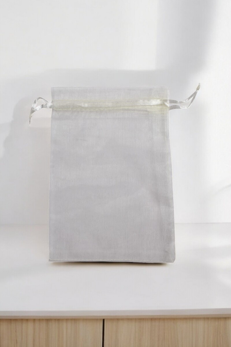 Bolsa organza 12x17 cm. - CHAMPAGNE 