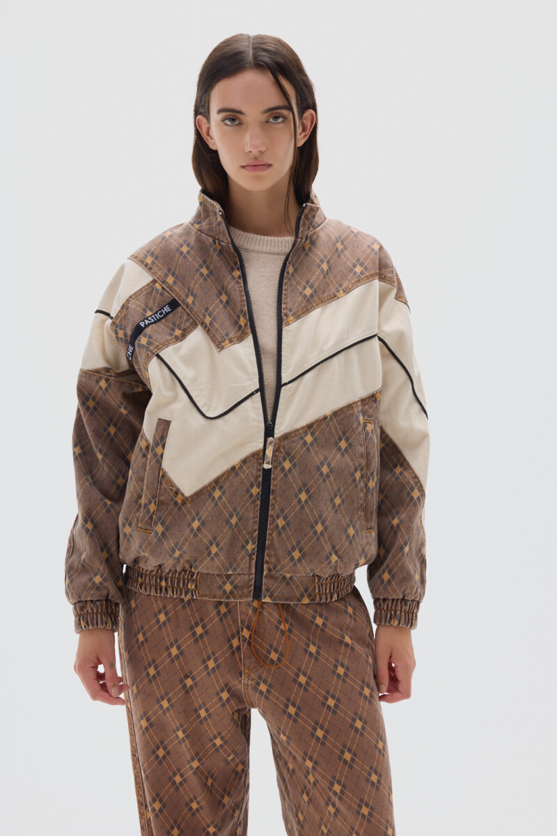 Campera Olímpica Print Brown