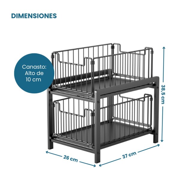 Organizador Fregadero Mesada 2 Estantes Cocina Mesada alacena Multiuso CAN010 Organizador Fregadero Mesada 2 Estantes Cocina Mesada alacena Multiuso CAN010