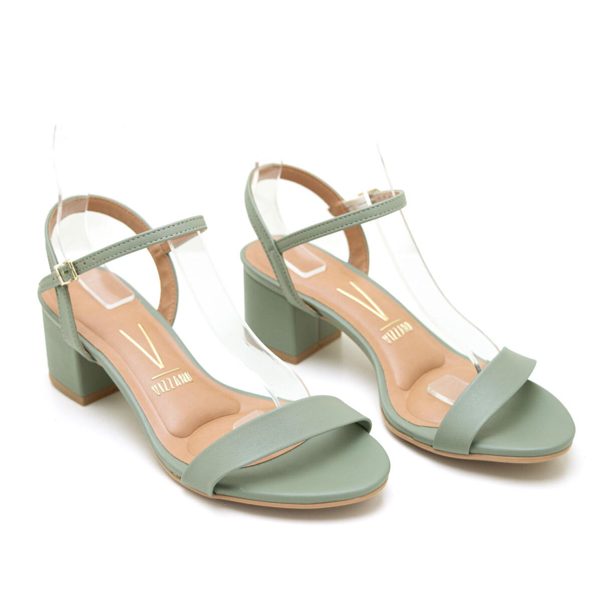Sandalia Vizzano Taco Bajo de Mujer - 6291.900-8389 - Verde 