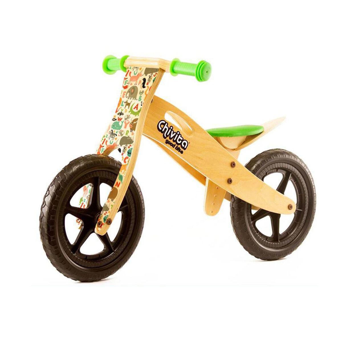 Chivita Bicicleta de equilibrio - Animalitos Verde 