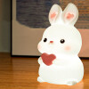 Luz Nocturna De Silicona - Conejito Blanco - Corazón Luz Nocturna De Silicona - Conejito Blanco - Corazón