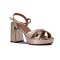Sandalia Vizzano Mujer Taco 9.5cm Plataforma 2.5cm Dorado
