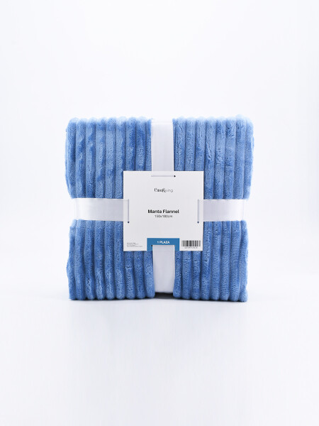 FLANNEL CANALE 1 PLAZA AZUL OSCURO