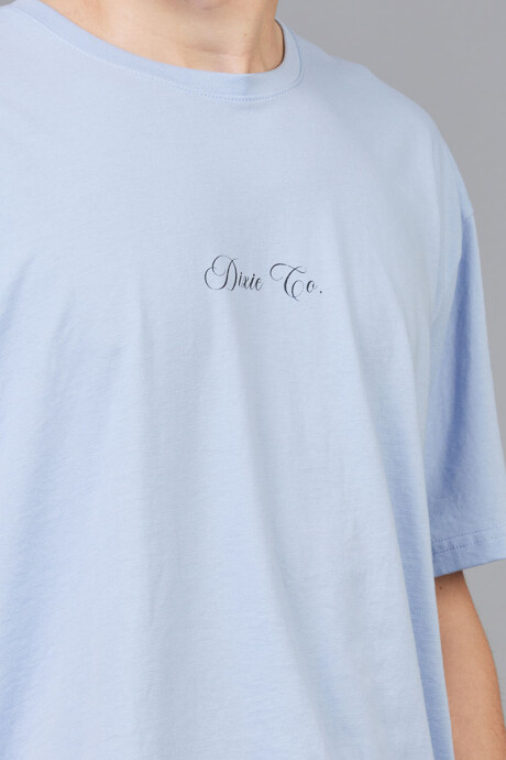 T-SHIRT LARKE DIXIE Celeste