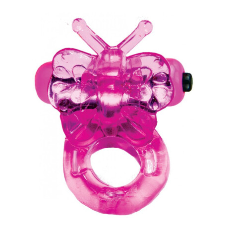 Anillo Vibrador Buzzy Butterfly Stretchable Ring Rosa