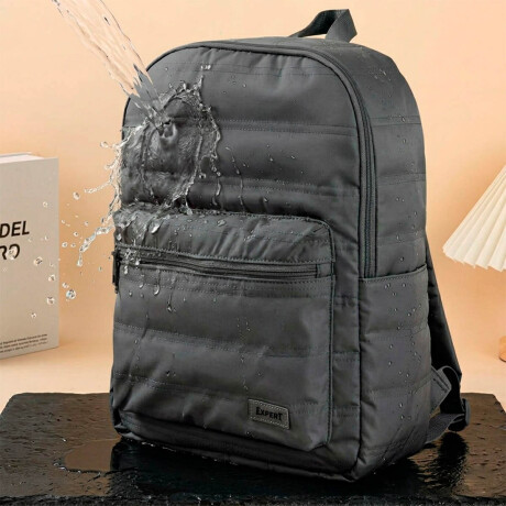 Mochila Urbana Expert + Cartuchera Set Puffer Negro