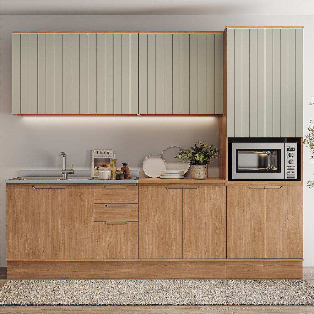 COCINA MODULADA COMPLETA - 100% MDF - 7 módulos COCINA MODULADA COMPLETA - 100% MDF - 7 módulos
