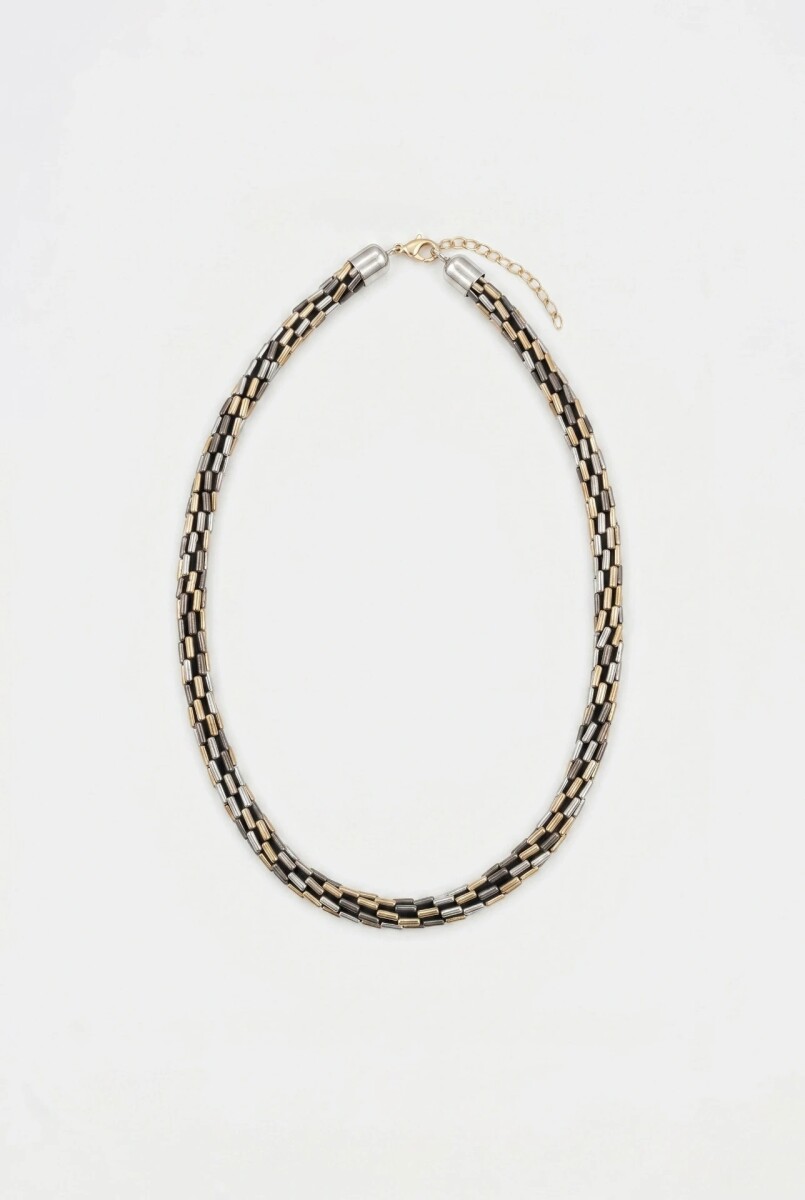 COLLAR METALLIC BEADS 
