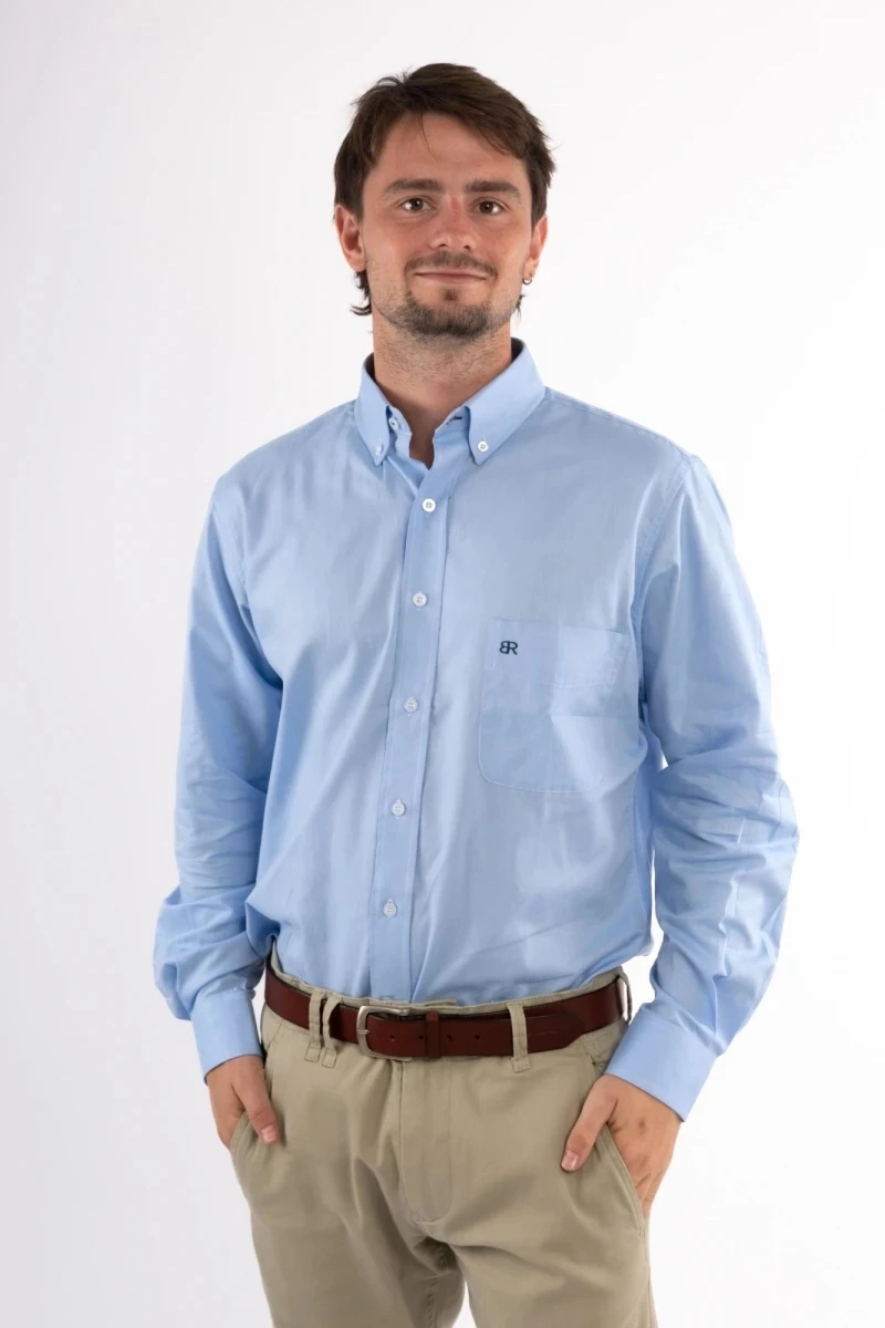 Camisa Oxford Brixton Celeste