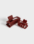 Broches Sets Set por 2 Set De Mix Broches - Rojo Medio