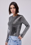 Remera Night Plateado