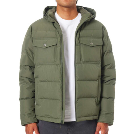 Campera Katin Summit Hooded Down Verde Verde