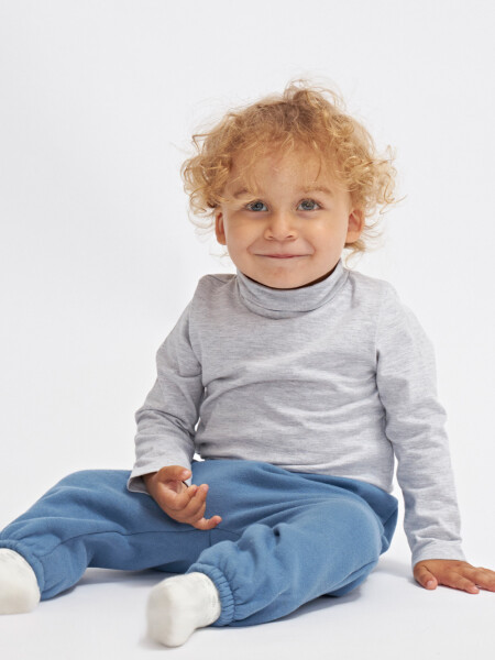 Pantalón deportivo con botones Azul