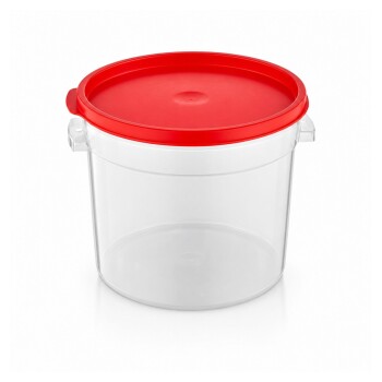 Contenedor redondo de polipropileno 6 L | Gastroplast GRPP6 Contenedor redondo de polipropileno 6 L | Gastroplast GRPP6