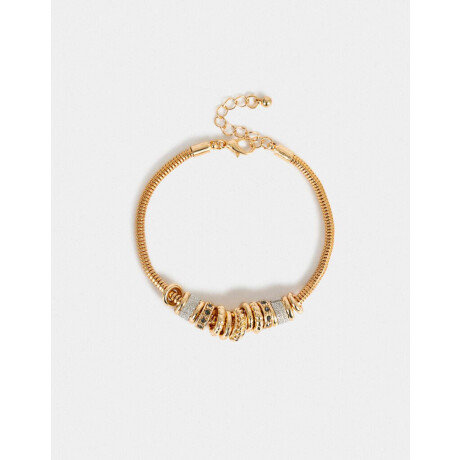 Pulsera Flexible Multi Dijes Dorado