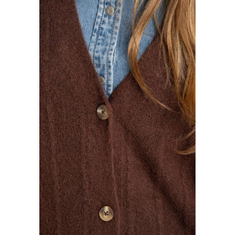 Cardigan Texturado Chocolate